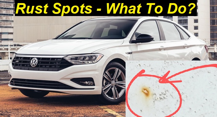 how to remove small rust spots on white car